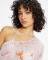 <P><Span Style="Text-Decoration: Underline;">One Shoulder Balloon Sleeve Cover Up</Span></P>